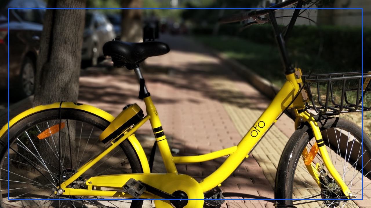 The Ofo yellow bicycle