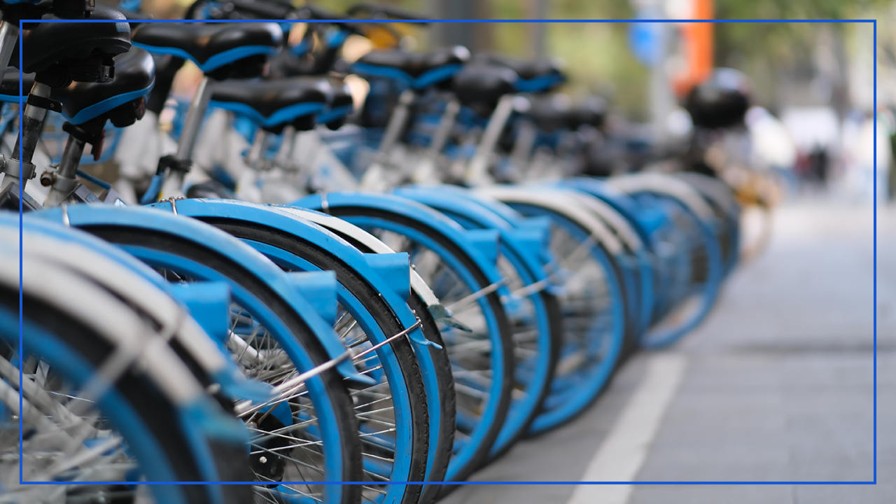 Bike sharing on the street is the third largest mode of transportation in China