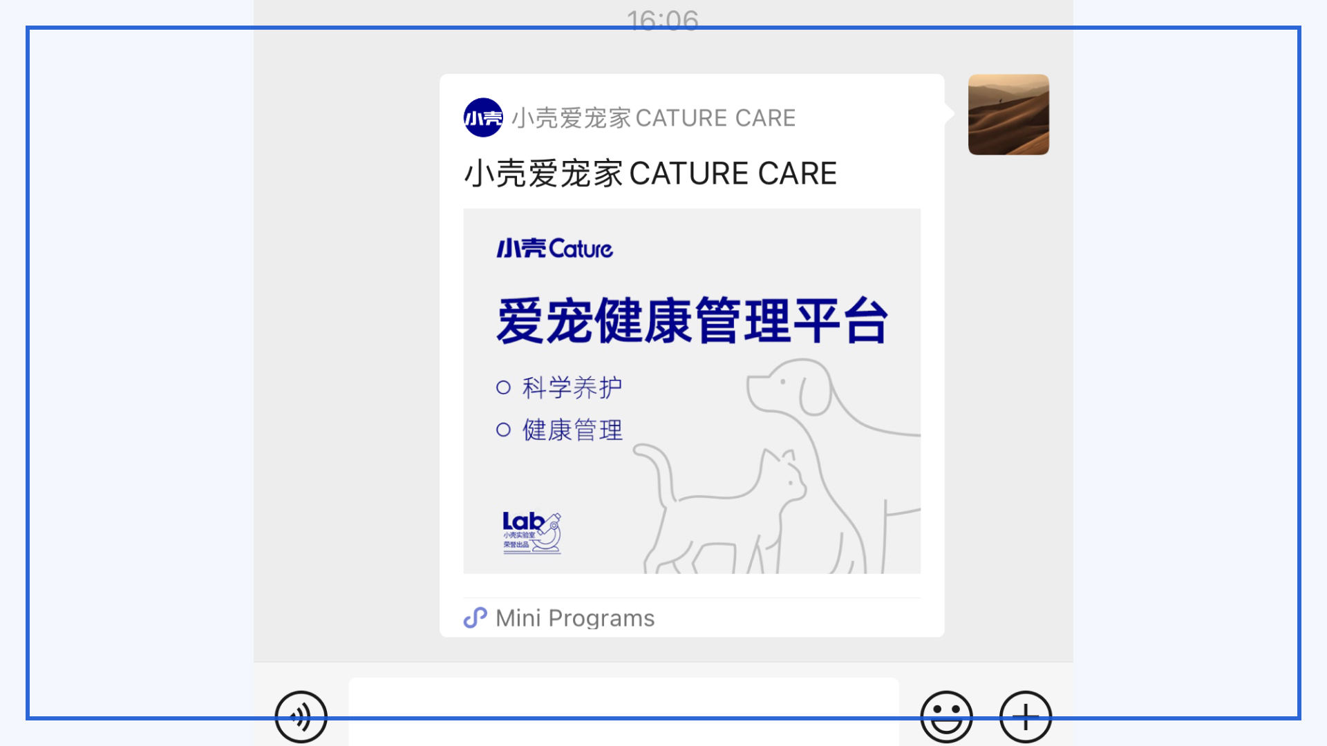 WeChat Mini Programs screen on mobile